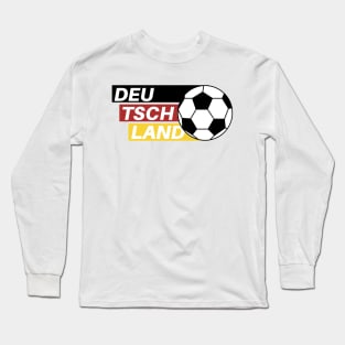 deutschland germany soccer Long Sleeve T-Shirt